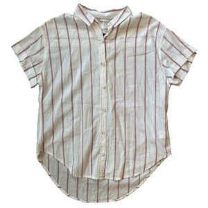 Universal Thread Striped Button Up Blouse